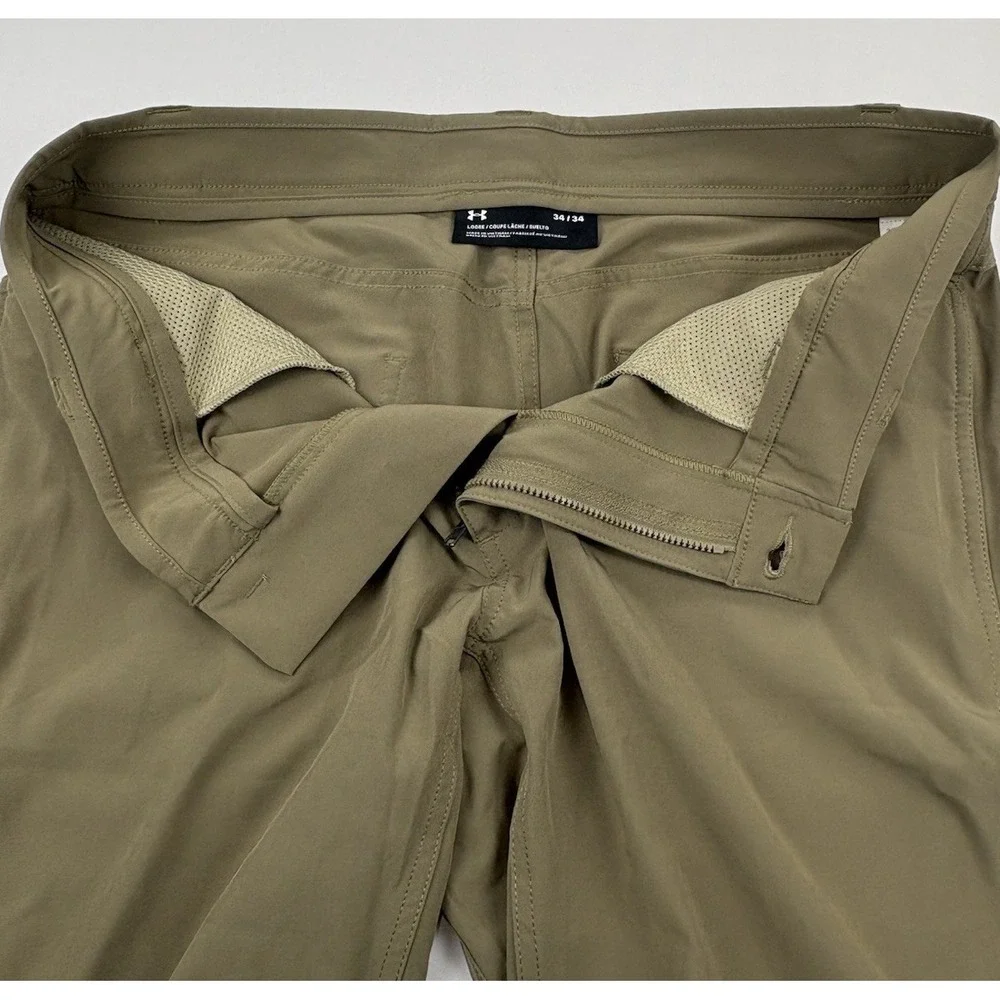 Under Armour Men's Pants Tan Tactical Utility Cargo Breathable Outdoor 34x34
